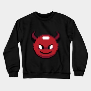Devil Pixel Emoji Crewneck Sweatshirt